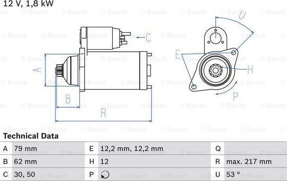 BOSCH 0 986 026 330 - Starter parts5.com