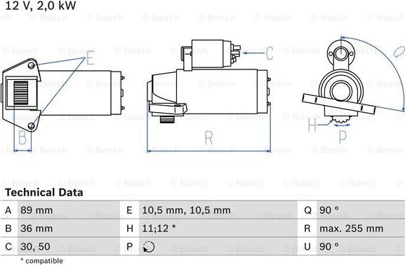 BOSCH 0 986 021 810 - Starter parts5.com