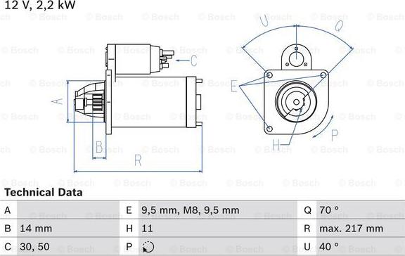 BOSCH 0 986 023 580 - Marş motoru parts5.com