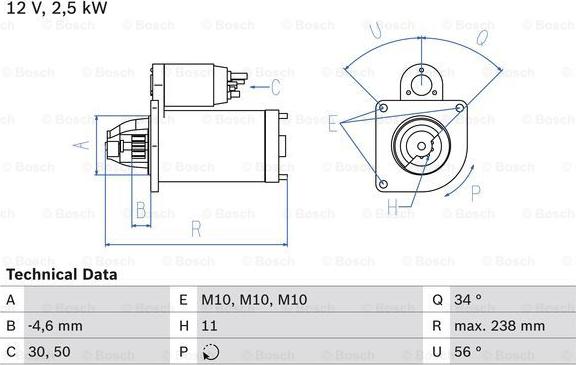 BOSCH 0 986 023 850 - Motor de arranque parts5.com