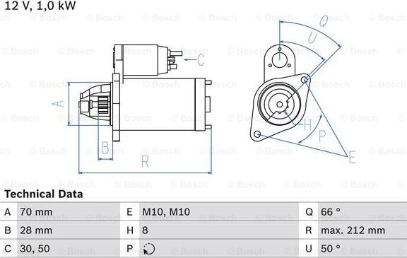 BOSCH 0 986 023 230 - Starter parts5.com