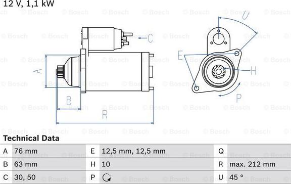 BOSCH 0 986 027 090 - Starter parts5.com