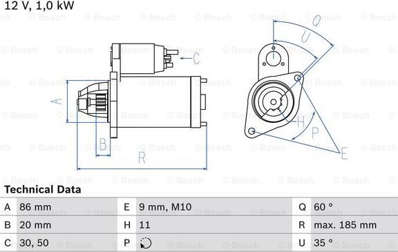 BOSCH 0 986 027 030 - Starter parts5.com