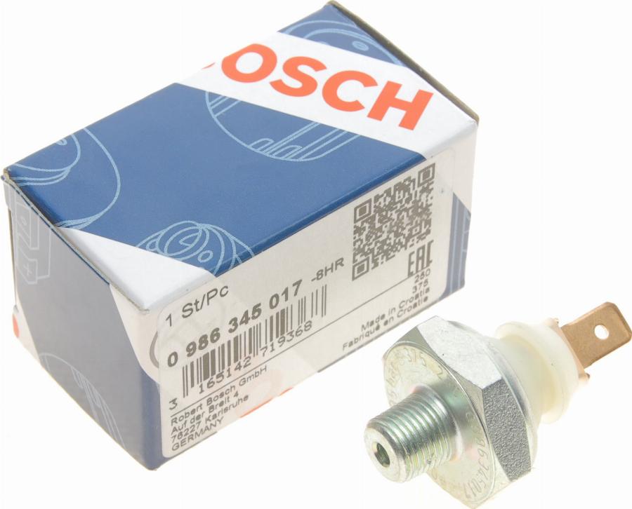 BOSCH 0 986 345 017 - Sensor, presión de aceite parts5.com