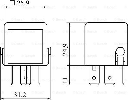 BOSCH 0 986 332 040 - Relee,Töövool parts5.com