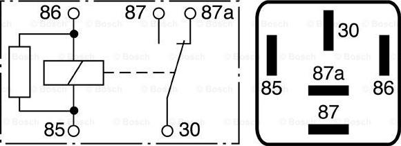 BOSCH 0 986 332 041 - Relais, courant de travail parts5.com