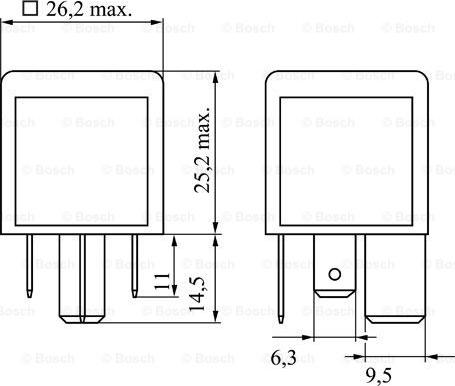 BOSCH 0 986 332 002 - Röle, çalışma akımı parts5.com