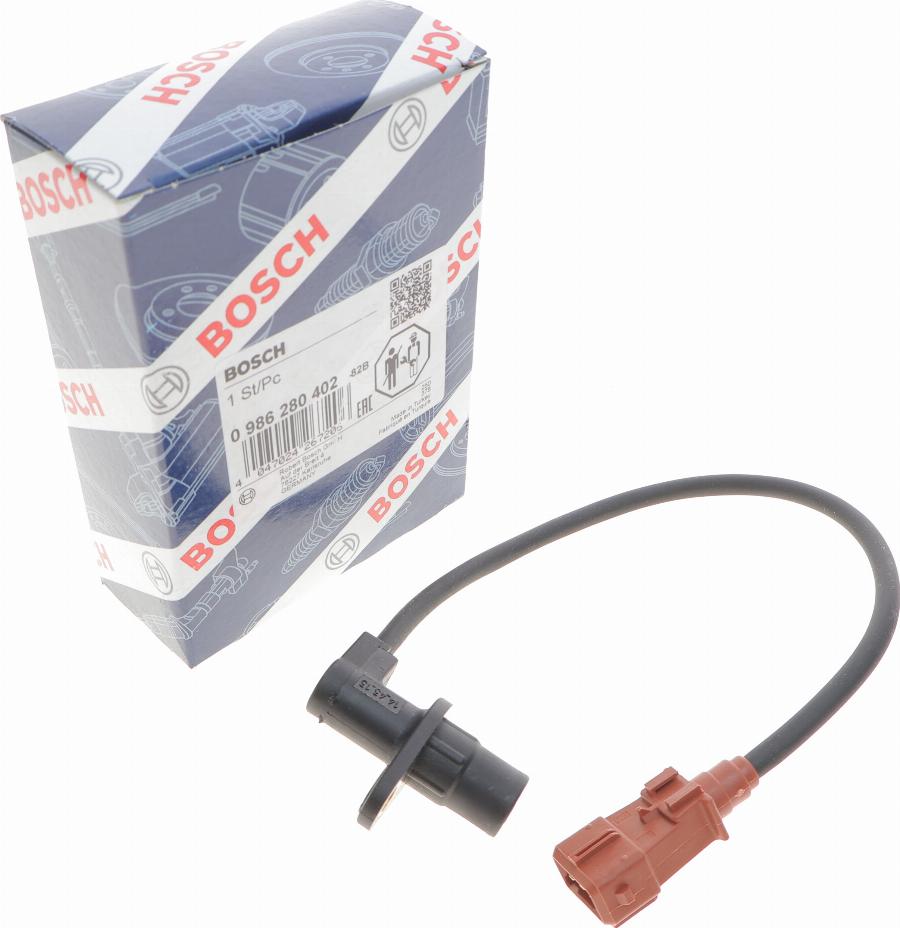 BOSCH 0 986 280 402 - Sensor, crankshaft pulse parts5.com