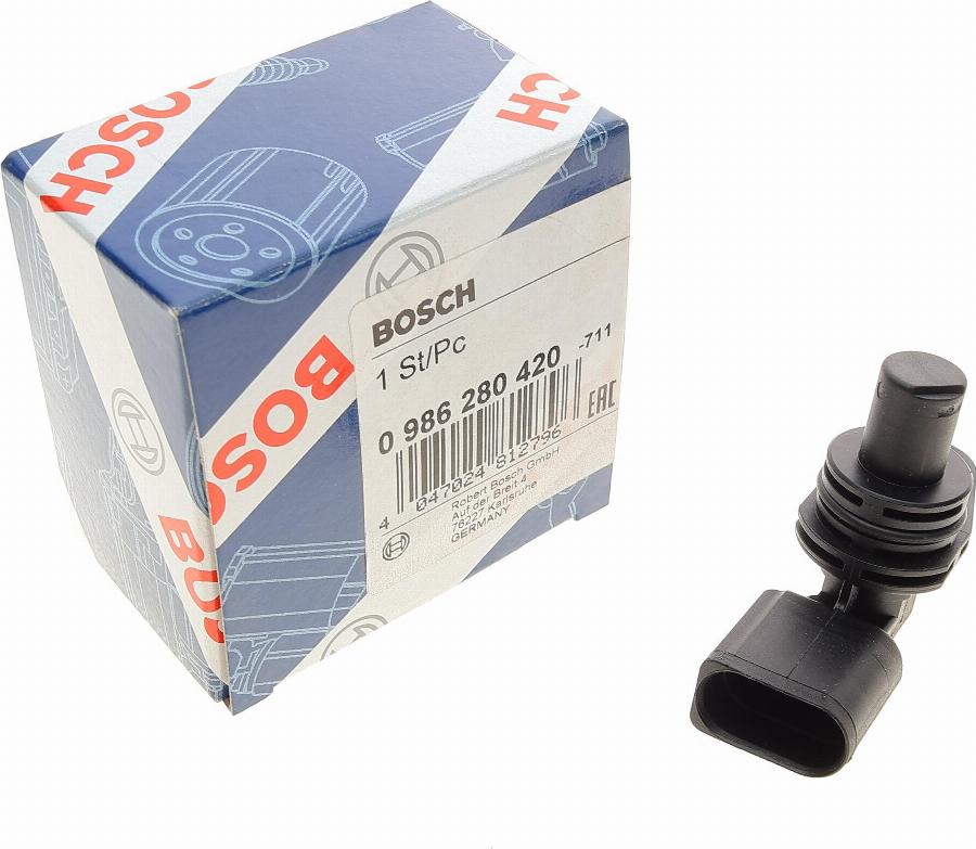 BOSCH 0 986 280 420 - Senzor,pozitie ax cu came parts5.com