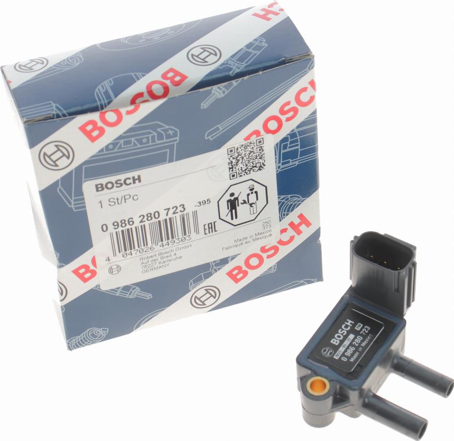 BOSCH 0 986 280 723 - Senzor, presiune gaze evacuare parts5.com