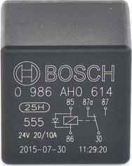 BOSCH 0 986 AH0 614 - Relé, corriente de trabajo parts5.com