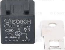 BOSCH 0 986 AH0 622 - Ρελέ, ρεύμα λειτουργίας parts5.com