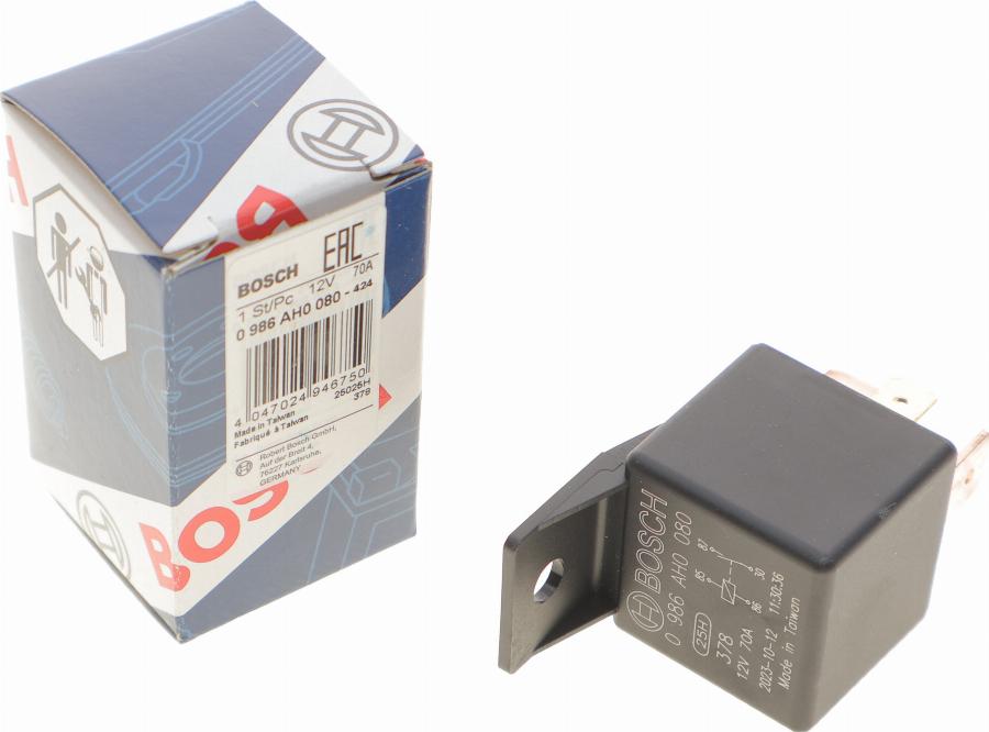 BOSCH 0 986 AH0 080 - Relé, pracovní proud parts5.com