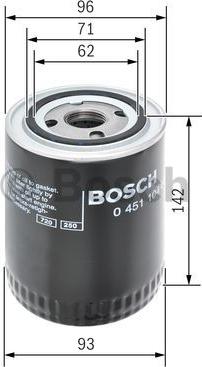 BOSCH 0 451 104 066 - Olejový filtr parts5.com