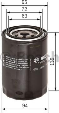 BOSCH 0 451 104 063 - Oil Filter parts5.com