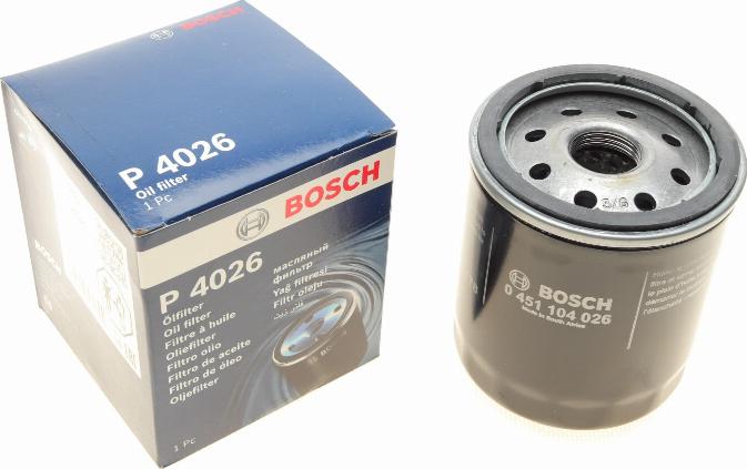 BOSCH 0 451 104 026 - Filtro de aceite parts5.com