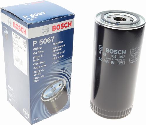 BOSCH 0 451 105 067 - Маслен филтър parts5.com