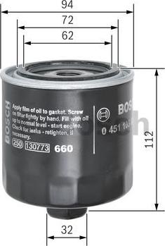 BOSCH 0 451 103 084 - Õlifilter parts5.com