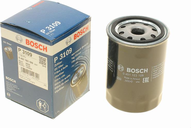 BOSCH 0 451 103 109 - Маслен филтър parts5.com