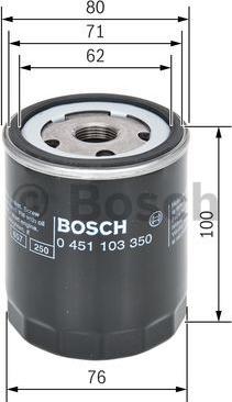 BOSCH 0 451 103 350 - Olejový filtr parts5.com