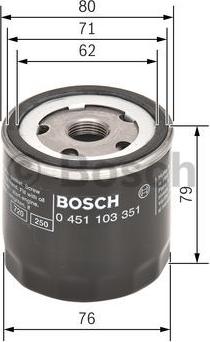 BOSCH 0 451 103 351 - Filtre à huile parts5.com