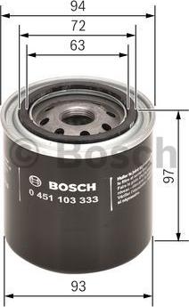 BOSCH 0 451 103 333 - Ölfilter parts5.com