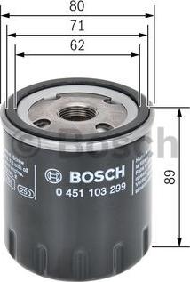 BOSCH 0 451 103 299 - Öljynsuodatin parts5.com