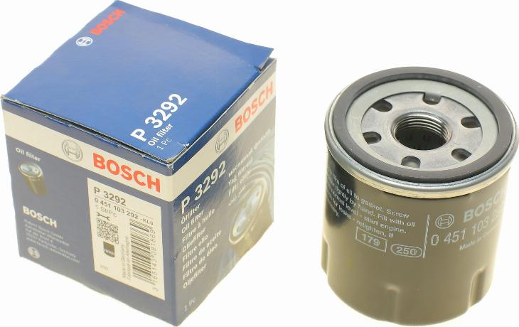 BOSCH 0 451 103 292 - Filtro de aceite parts5.com