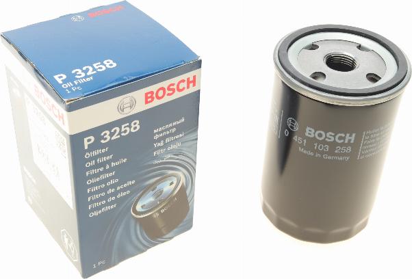 BOSCH 0 451 103 258 - Маслен филтър parts5.com