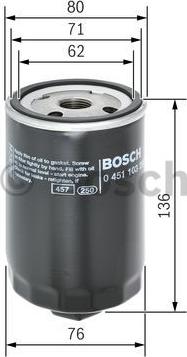 BOSCH 0 451 103 280 - Маслен филтър parts5.com