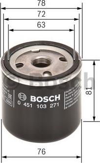 BOSCH 0 451 103 271 - Маслен филтър parts5.com