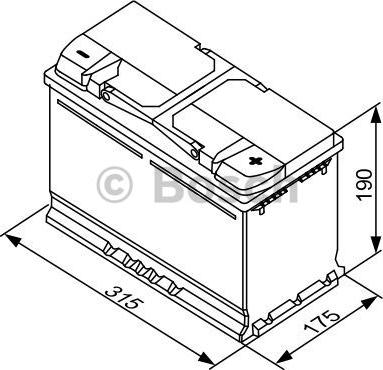 BOSCH 0 092 S40 110 - Стартерная аккумуляторная батарея, АКБ parts5.com