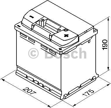 BOSCH 0 092 S50 020 - Batterie de démarrage parts5.com