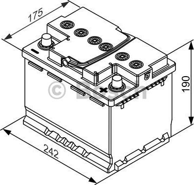 BOSCH 0 092 S5A 050 - Batterie de démarrage parts5.com