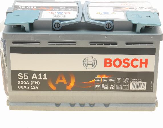 BOSCH 0 092 S5A 110 - Стартерная аккумуляторная батарея, АКБ parts5.com