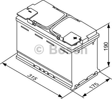 BOSCH 0 092 S5A 110 - Starter Battery parts5.com