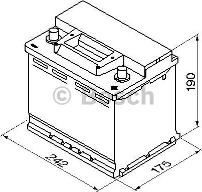 BOSCH 0 092 S30 050 - Стартерная аккумуляторная батарея, АКБ parts5.com