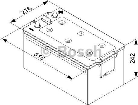 BOSCH 0 092 T50 800 - Starter Battery parts5.com