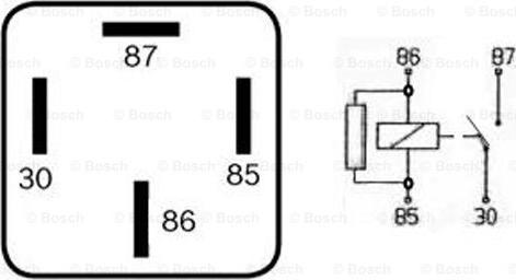 BOSCH 0 332 019 456 - Relé, corriente de trabajo parts5.com