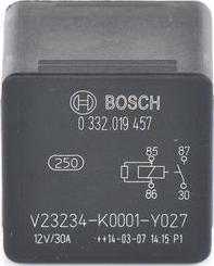 BOSCH 0 332 019 457 - Relé, munkaáram parts5.com