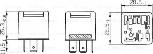 BOSCH 0 332 019 457 - Relé, munkaáram parts5.com