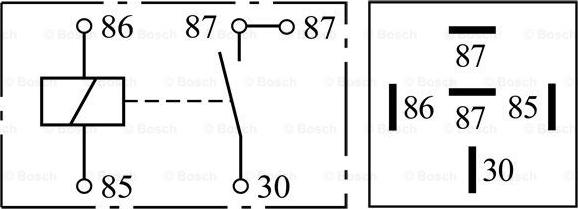 BOSCH 0 332 019 150 - Relé, munkaáram parts5.com