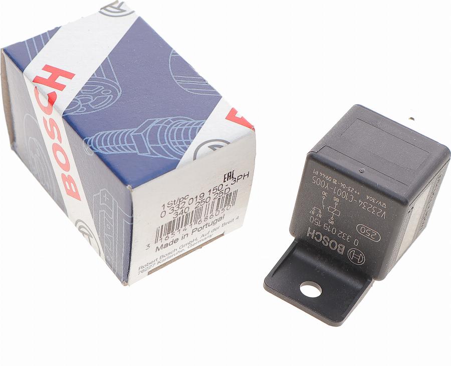 BOSCH 0 332 019 150 - Ρελέ, ρεύμα λειτουργίας parts5.com