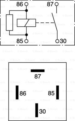 BOSCH 0 332 019 103 - Relé, corriente de trabajo parts5.com