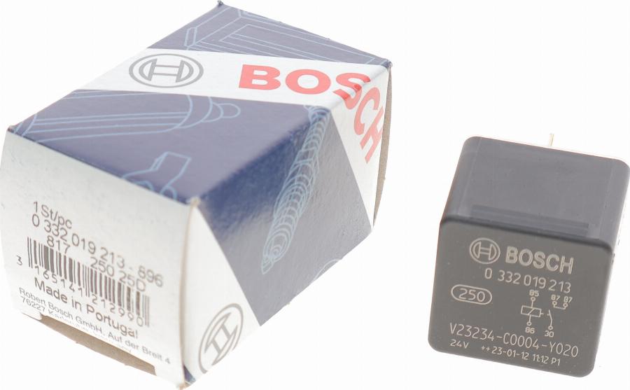 BOSCH 0 332 019 213 - Relé, corriente de trabajo parts5.com