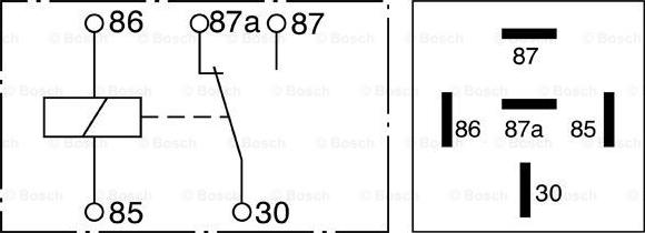 BOSCH 0 332 204 201 - Ρελέ, ρεύμα λειτουργίας parts5.com