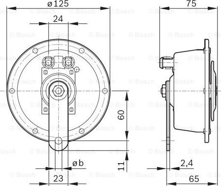 BOSCH 0 320 226 008 - Avertisseur sonore parts5.com