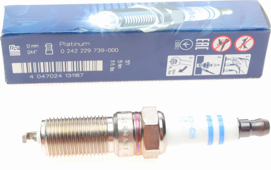 BOSCH 0 242 229 739 - Spark Plug parts5.com