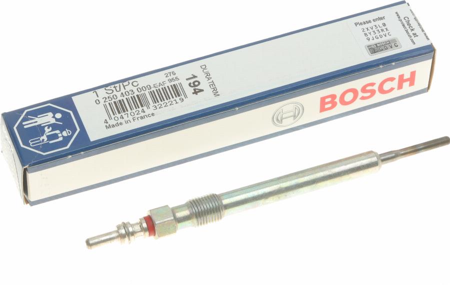 BOSCH 0 250 403 009 - Bougie de préchauffage parts5.com