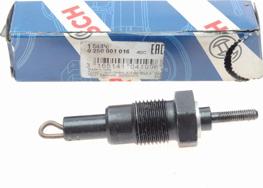 BOSCH 0 250 001 016 - Bujía de precalentamiento parts5.com